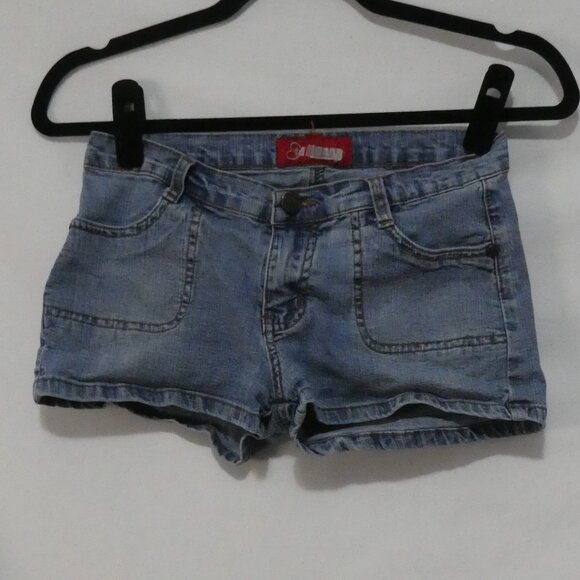 UB JEANS | 13 inch waist measured | Trendy Denim Blue Shorts - Picture 1 of 13